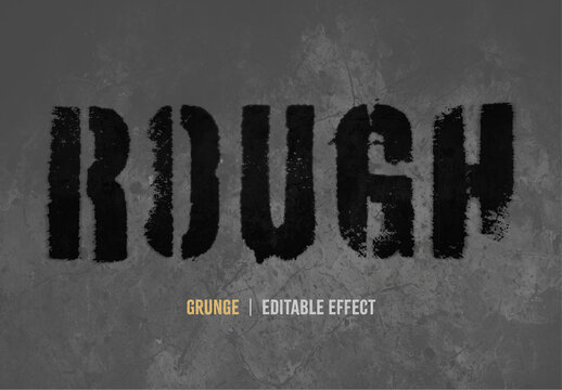 Grunge Rough Text Effect