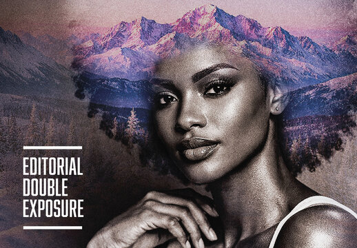 Editorial Double Exposure Photo Effect