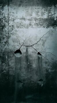 Parede grunge se rachando com textura urbana desgastada e efeito dramatico  