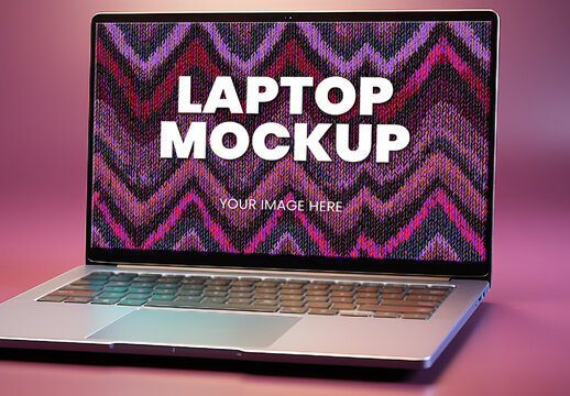 Laptop Desk Bright Mockup