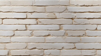 Textured White Brick Wall with Subtle Variations in Color and Dimension for Interior and Exterior Design Projects