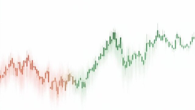 Financial chart stock market price graph candlestick pattern economic data trend line red green volatility investment trading analysis risk management forex concept market trend price movement