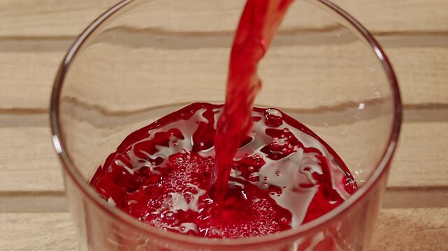 Vermouth Negroni, spanish wine drink, Alcoholic Americano Cocktail bitter, sweet vermouth and soda water, close up of making drink, summer spanish vacations. 