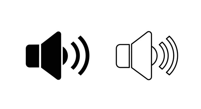 Mute and unmute icons Vector