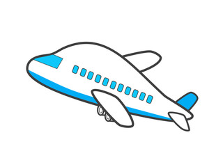 シンプルな飛行機のイラスト
