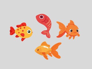 goldfish jumping out of the water