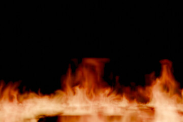 燃えさかる赤い炎のCG画像 © 木村　亨