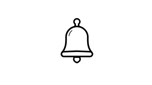 Ringing bell icon representing notifications, alarms, service calls, or important announcements for mobile applications, website alerts, or general communication graphics.