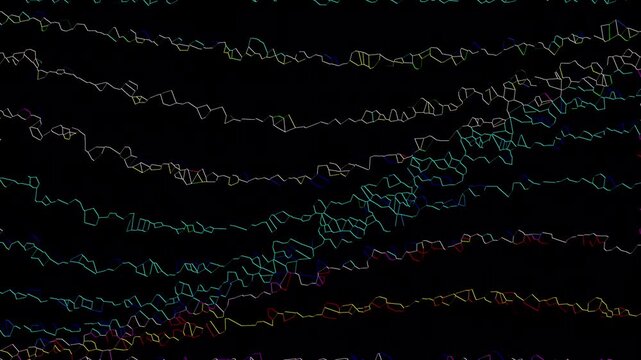 Wave pixelated pattern animation
