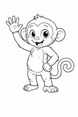 Obraz premium cute monkey