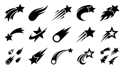 Celestial Star Comet Streak Icon Pack