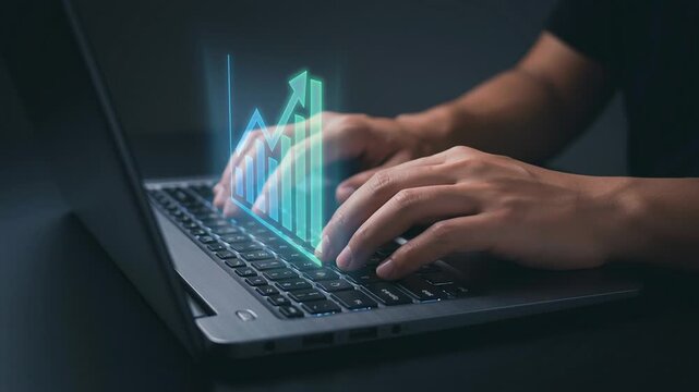 AI agents drive disruption employment through automation requiring reskilling upskilling to reduce cost adapt change with laptop hands keyboard