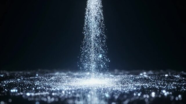 Water splash in slow motion, capturing the dynamic movement and impact on the surface, creating a mesmerizing display of droplets and ripples