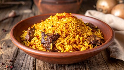 Palestinian Qidreh Spiced Rice with Tender Lamb