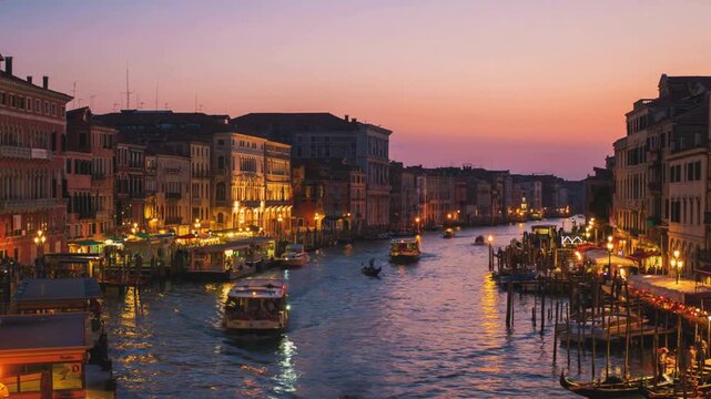Venice Canal at Dusk