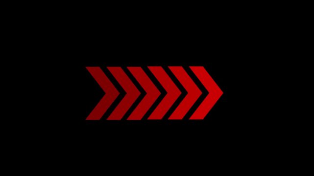 White arrow moving right on Black background. Right-directional arrow loop animation. 
black right arrow pointer icon. Animated arrows for the overlay video layer.arrow loading icon concept animation