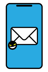 スマホに詐欺メールが届いている