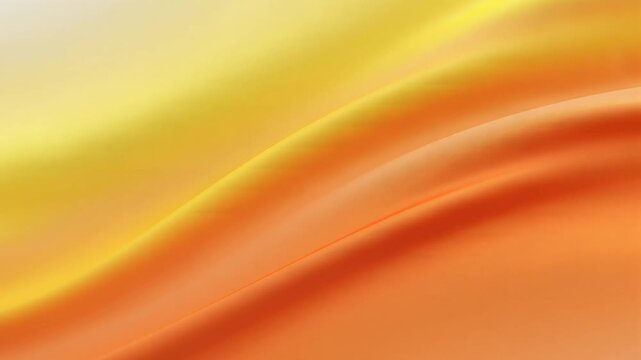abstract orange yellow flowing fabric waves, silk texture background