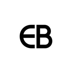 Obraz premium Elegant EB Monogram Logo Design.