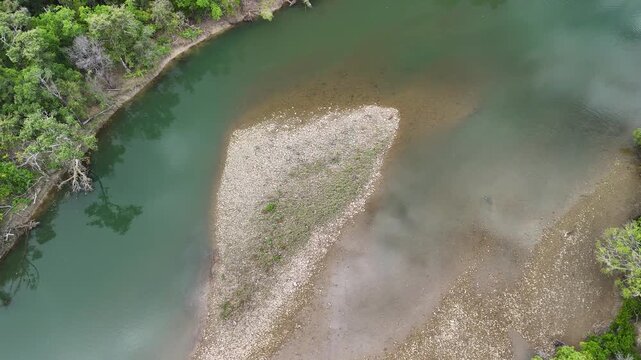 Mowbray River, North Cairns, Queensland, Australia &ndash; 4K Aerial Footage of River with Mangroves, Wetlands, Rainforest, Farmland, Crocodile Viewpoint along Along Captain Cook Highway