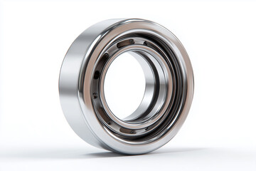 Ball bearing isolated on white background.
