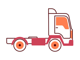 Truck icon. Modern transportation icon design. Simple filled and outline style. Vector icon.