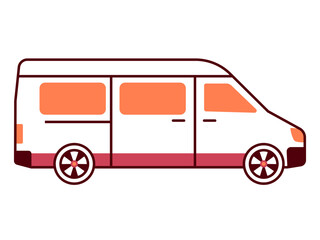 Van icon. Modern transportation icon design. Simple filled and outline style. Vector icon.