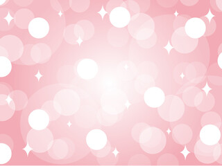 ピンク色の可愛い光の玉ボケの背景素材