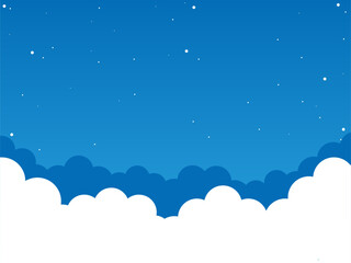 おしゃれなでポップな夜空の背景素材