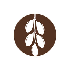Date fruits logo icon illustration