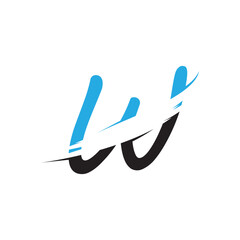 W Letter Logo Business Template Vector