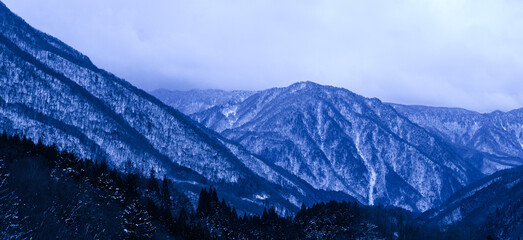 岐阜県　雪山