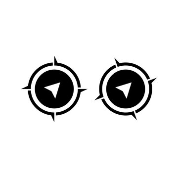 Anchor Compass Logo Design Marine Navigation Symbol