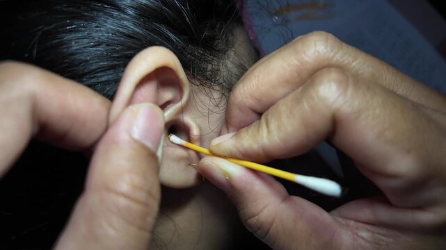Detail of Earwax Removal Process