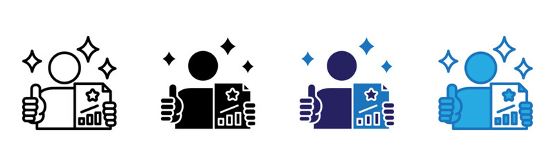 Character Icon Multi Style Vector Illustration