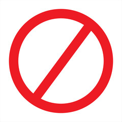 Obraz premium no sign vector eps 10