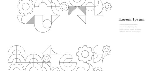 幾何学 抽象 歯車 パターン テクノロジー 背景