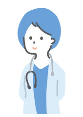 医者　シンプルイラスト　ベクター