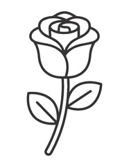 Rose Line art