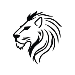 Fototapeta premium Simple Lion Logo Vector Stock Illustration