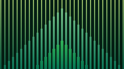 Fototapeta premium A 3d abstract green vector background featuring a business growth bar chart and finance data lines for a modern success concept illustration backdrop