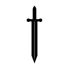 Medieval Sword Icon Vector Illustration