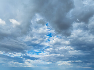 Stormy skies over the rural countryside