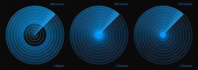 Earthquake radar screen with focus on war ship, light satellite effect. Naval military sonar and gps signal compass, pulse sound hud. Circle neon crosshair data search. Submarine scan aim, power army © Svetlana Ievleva