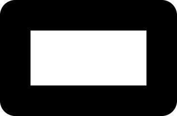 Obraz premium Modern Minimalist Black Bold Border Frame Illustration. 18