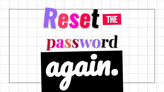Dynamic graphic text Rese appears on a grid background ideal for a motivation quote or digital concept