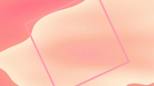 Vibrant Soft Blurred Gradient Colors Blending Smoothly Around a Geometric Square Outline