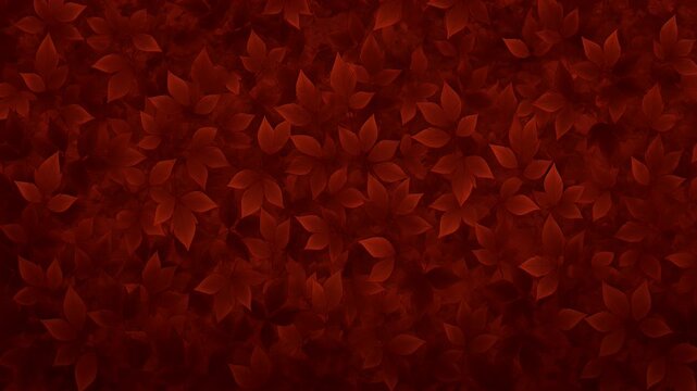 Deep red leaves densely packed, creating a rich, textured backdrop