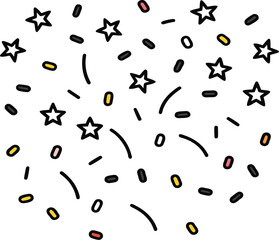 Obraz premium vector-of-colorful-confetti-falling