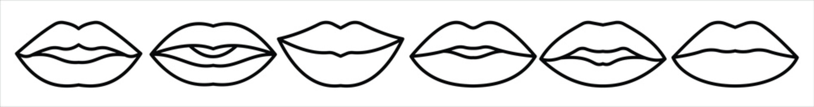 ips icon set flat illustration of icon on white background